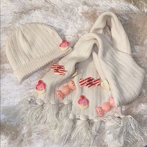 Girls Juicy Couture Hat & Scarf Set